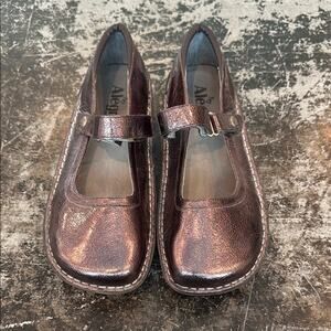 Alegria Metallic Brown Sneakers
